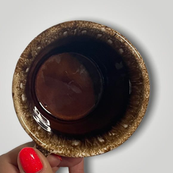 Vintage Hull USA Crestone Oven Proof Brown Drip Ware Stoneware Mug - Picture 7 of 12